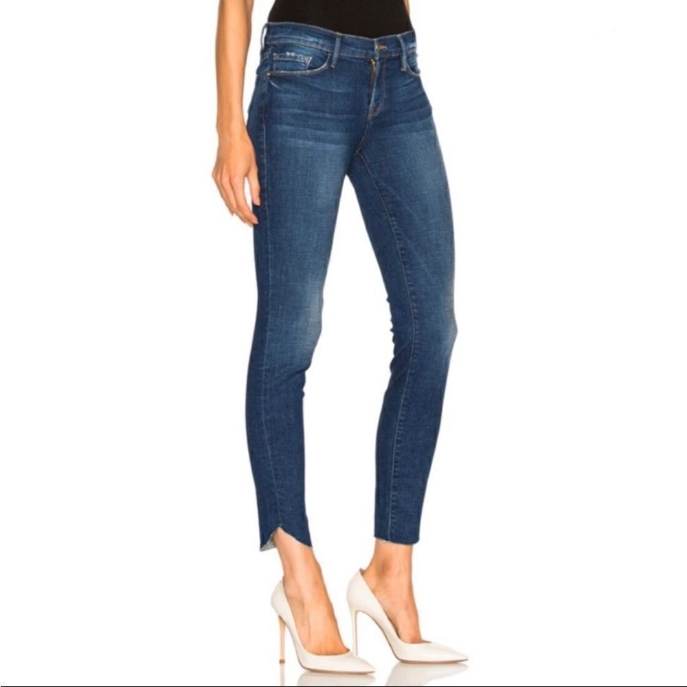 Frame le skinny de Jeanne crop jeans